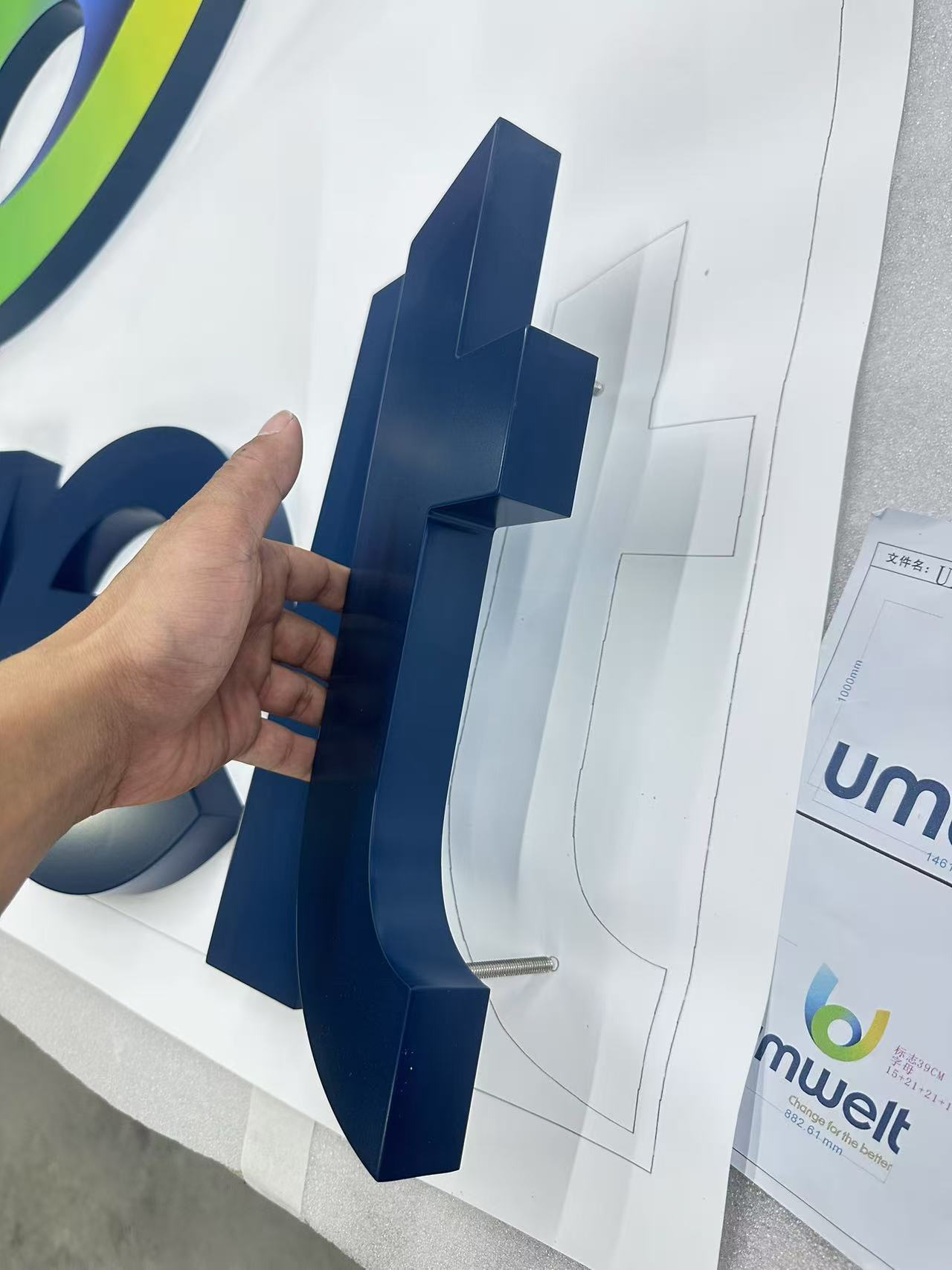 Custom Sign Components Made From Acrylic