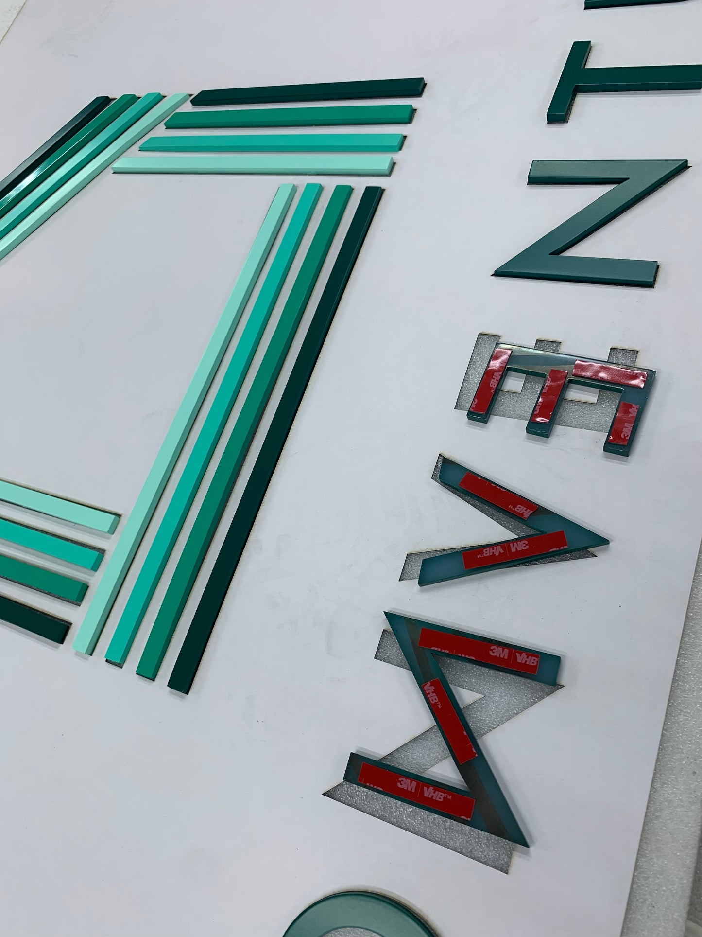 Custom Sign Components Made From Acrylic