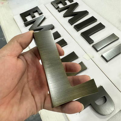 anodized aluminum FCO letter