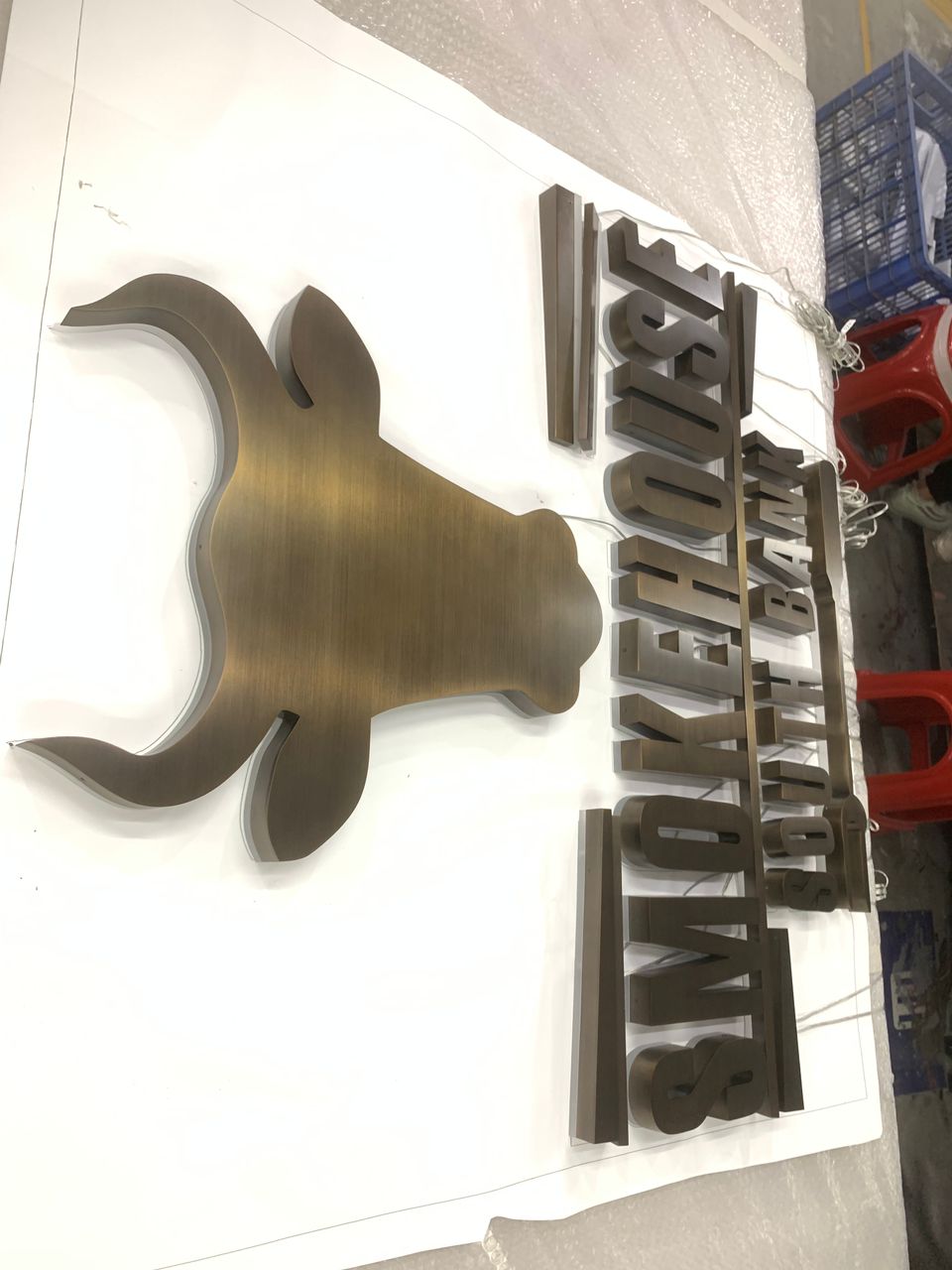 stainless steel FCO letters