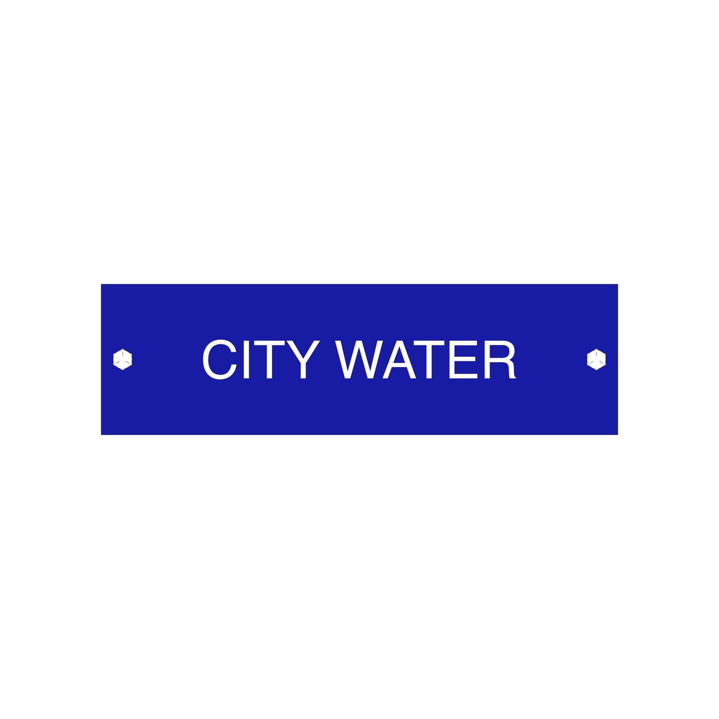 City Water Sign