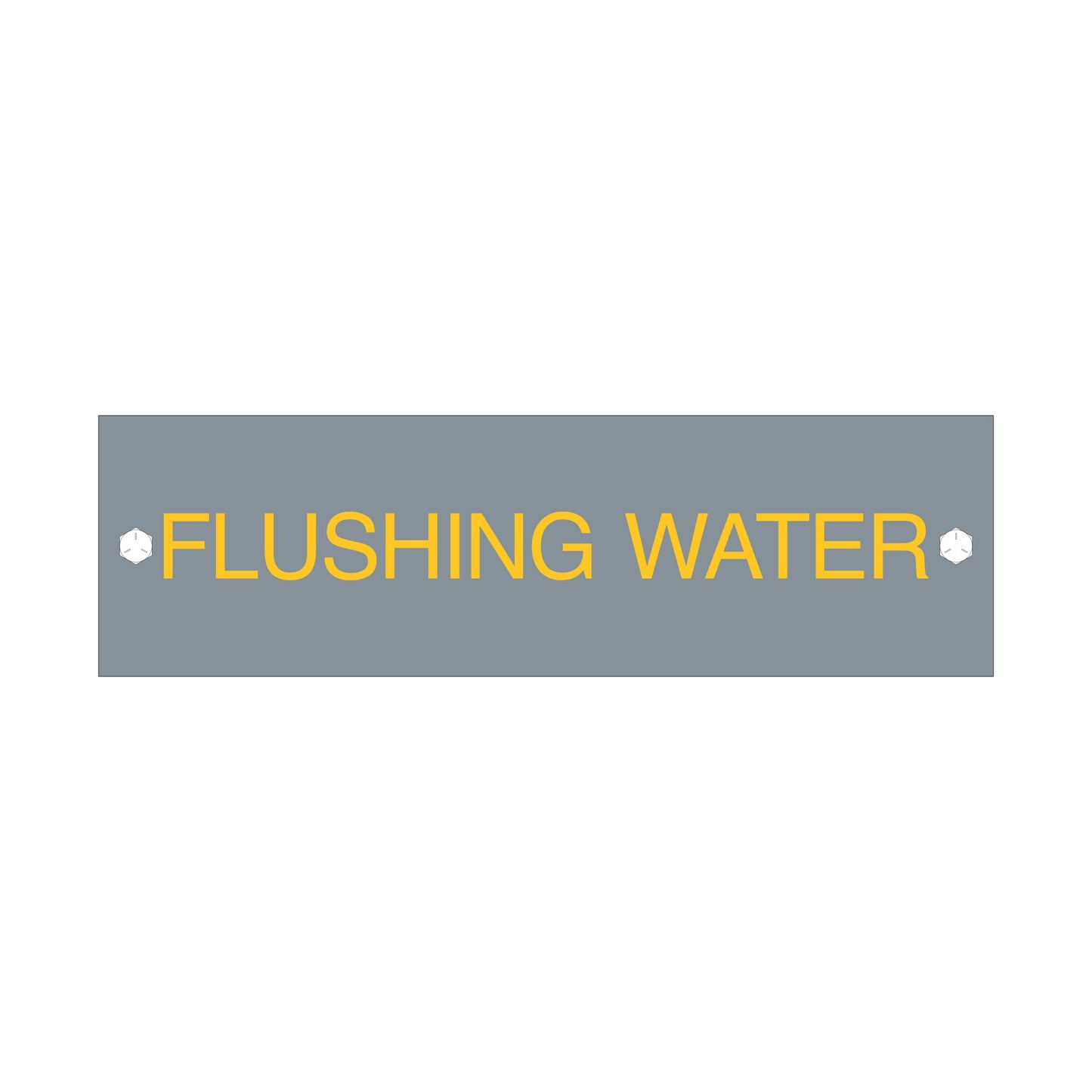 Flushing Water Sign