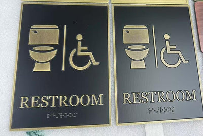 brass engraved reverse etched fill plaque