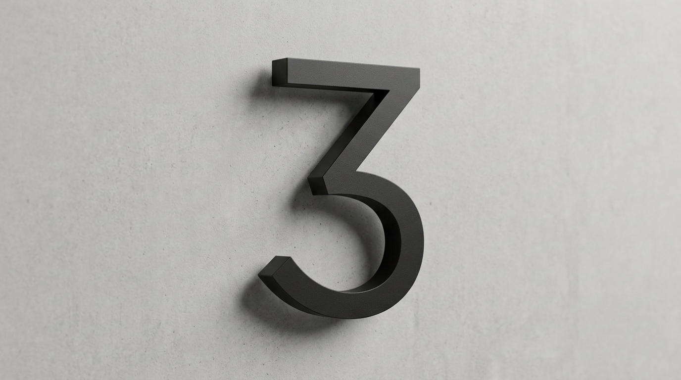 Channel Letter 3 Gotham Black