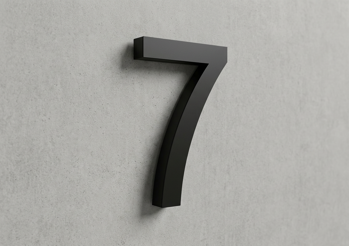 Channel Letter 7 Arial Black