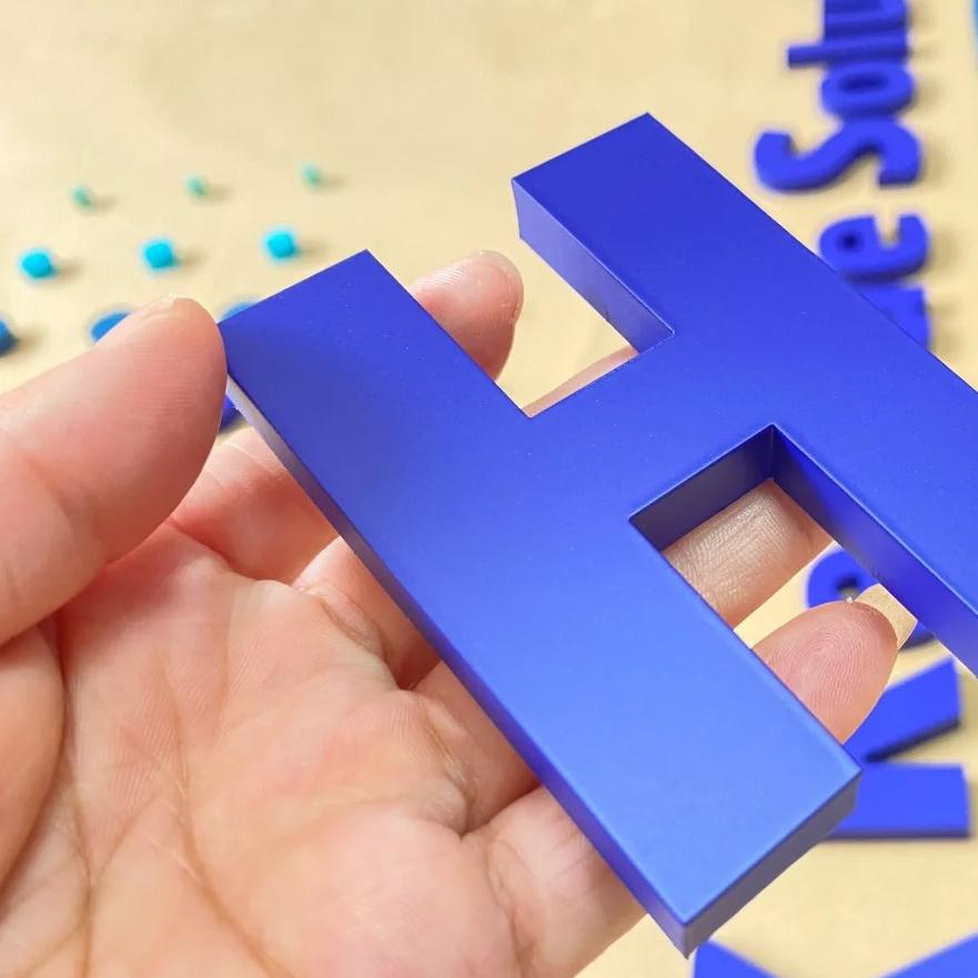 acrylic die cut letter