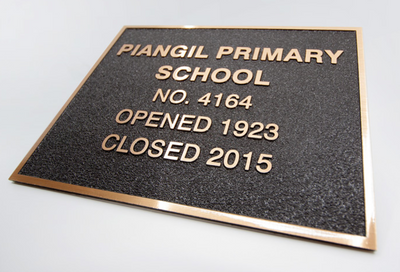 engraved aluminum plaque etched fill