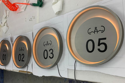 led door sign number