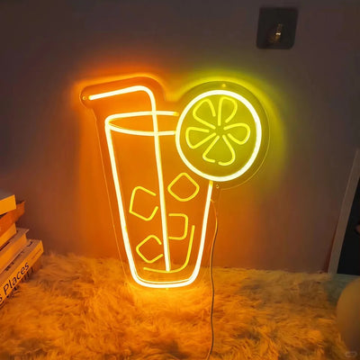 bar juice neon sign