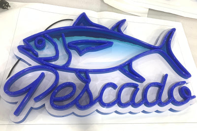 acrylic faux neon sign