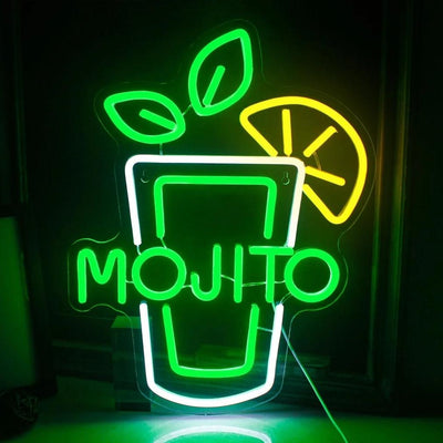 cup mojito neon sign