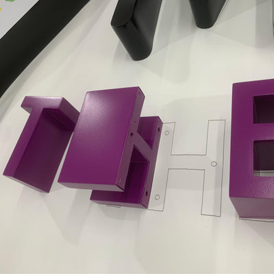 painted aluminum channel letter 6 inch deep