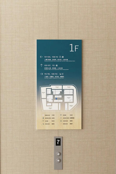 elevator indexing directory sign