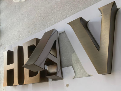 stainless steel electroplate letter sign