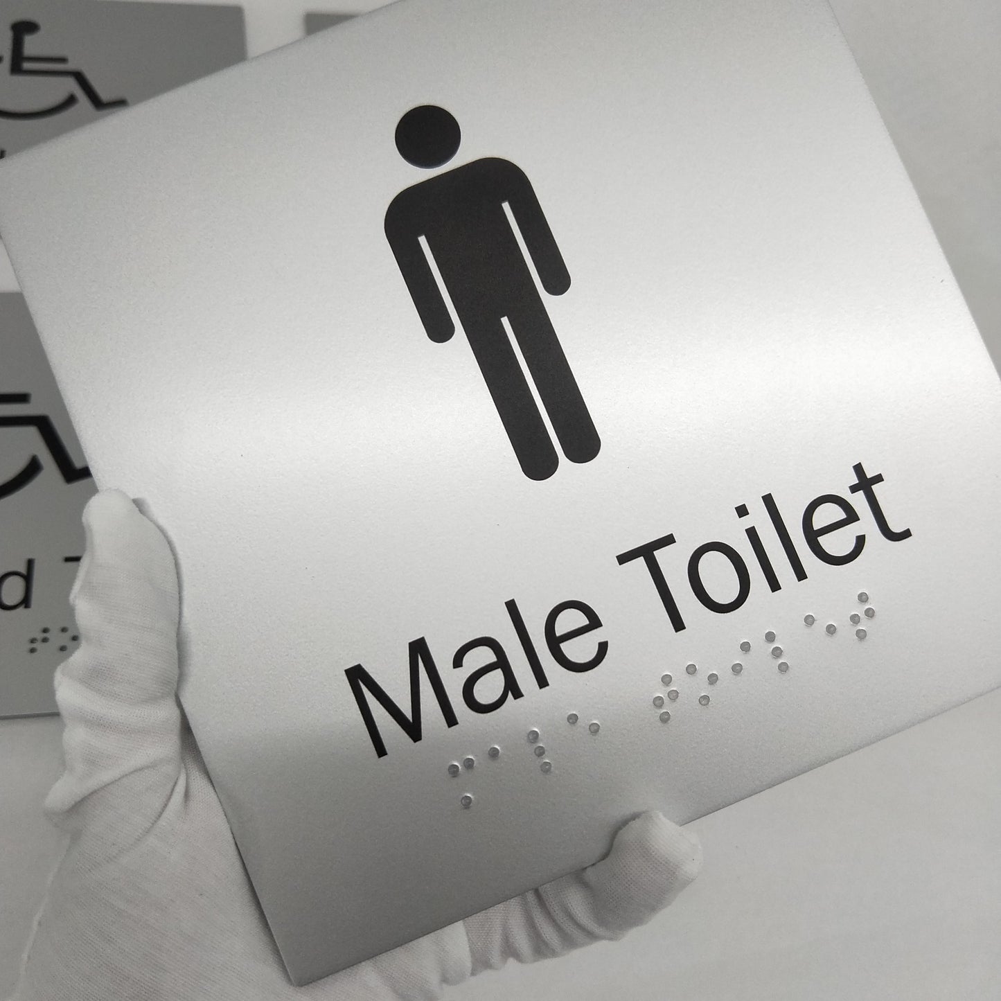 aluminum plaque 3D printed copy and braille
