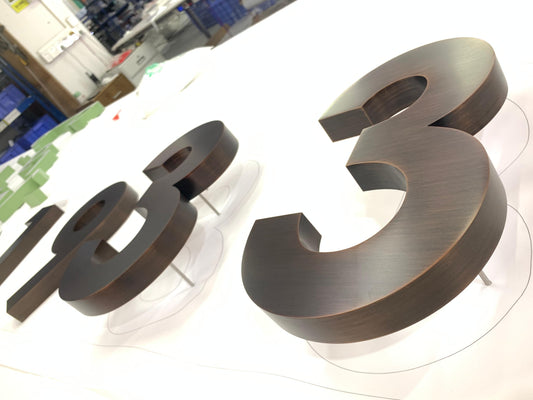 electroplated stainless steel channel letter