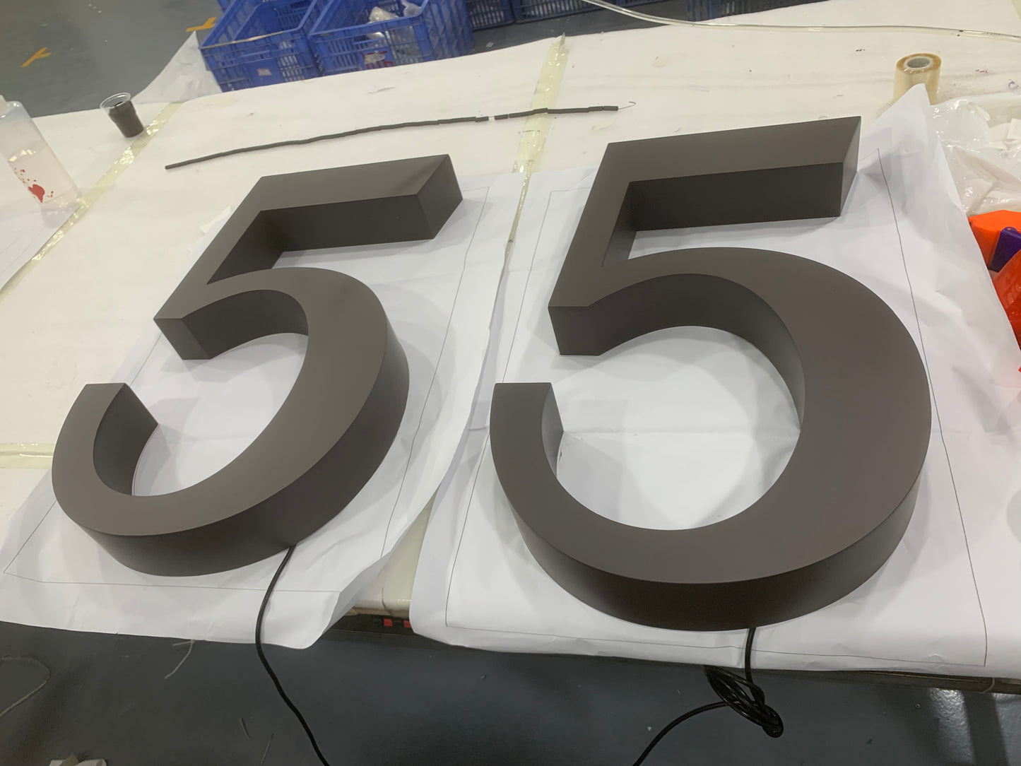 stainless steel FCO letters