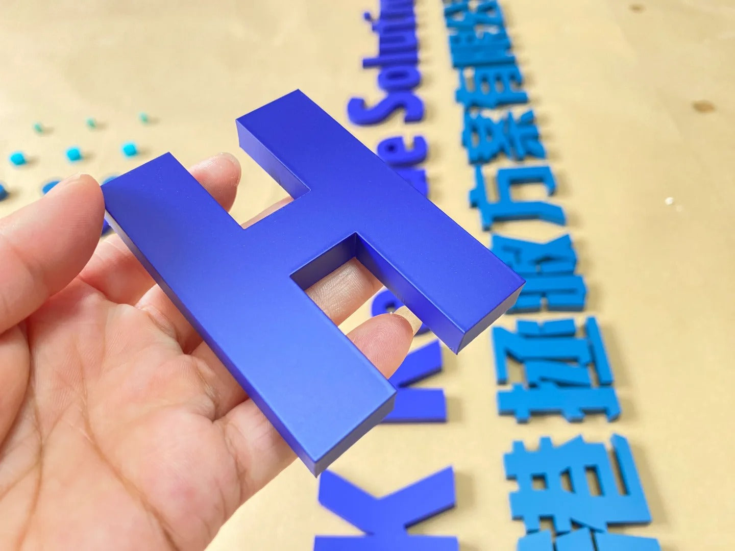 Custom Sign Components Made From Acrylic