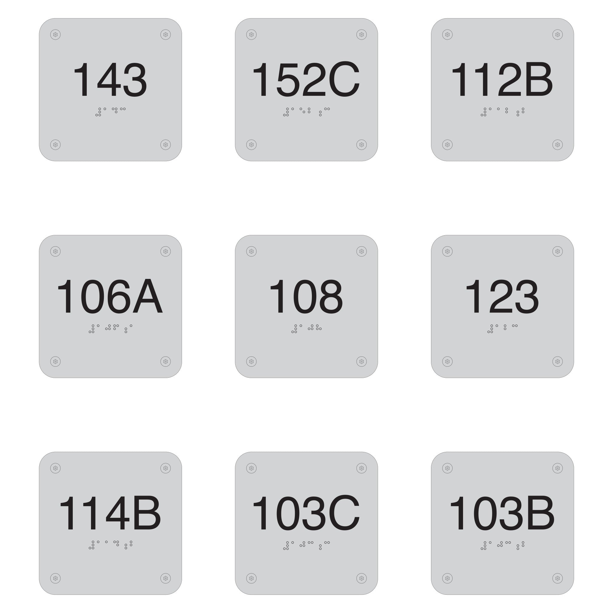 143 152c Number Sign Aluminum Etched 3mm Thick Sign – Letter Signs In ...