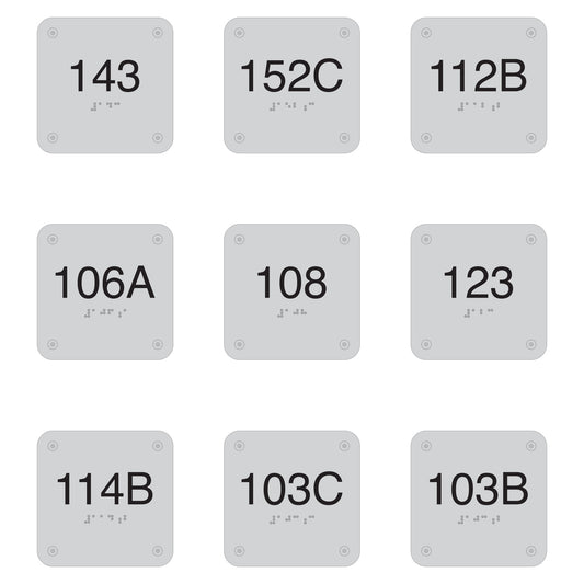 143 152c Number Sign Aluminum Etched 3mm Thick Sign