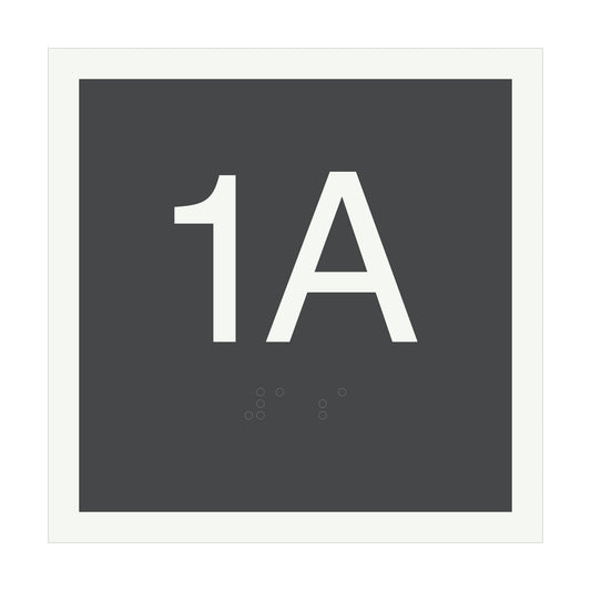 1a Braille Square Sign