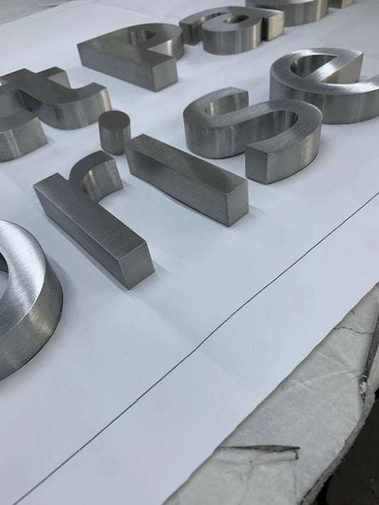 stainless steel FCO letters