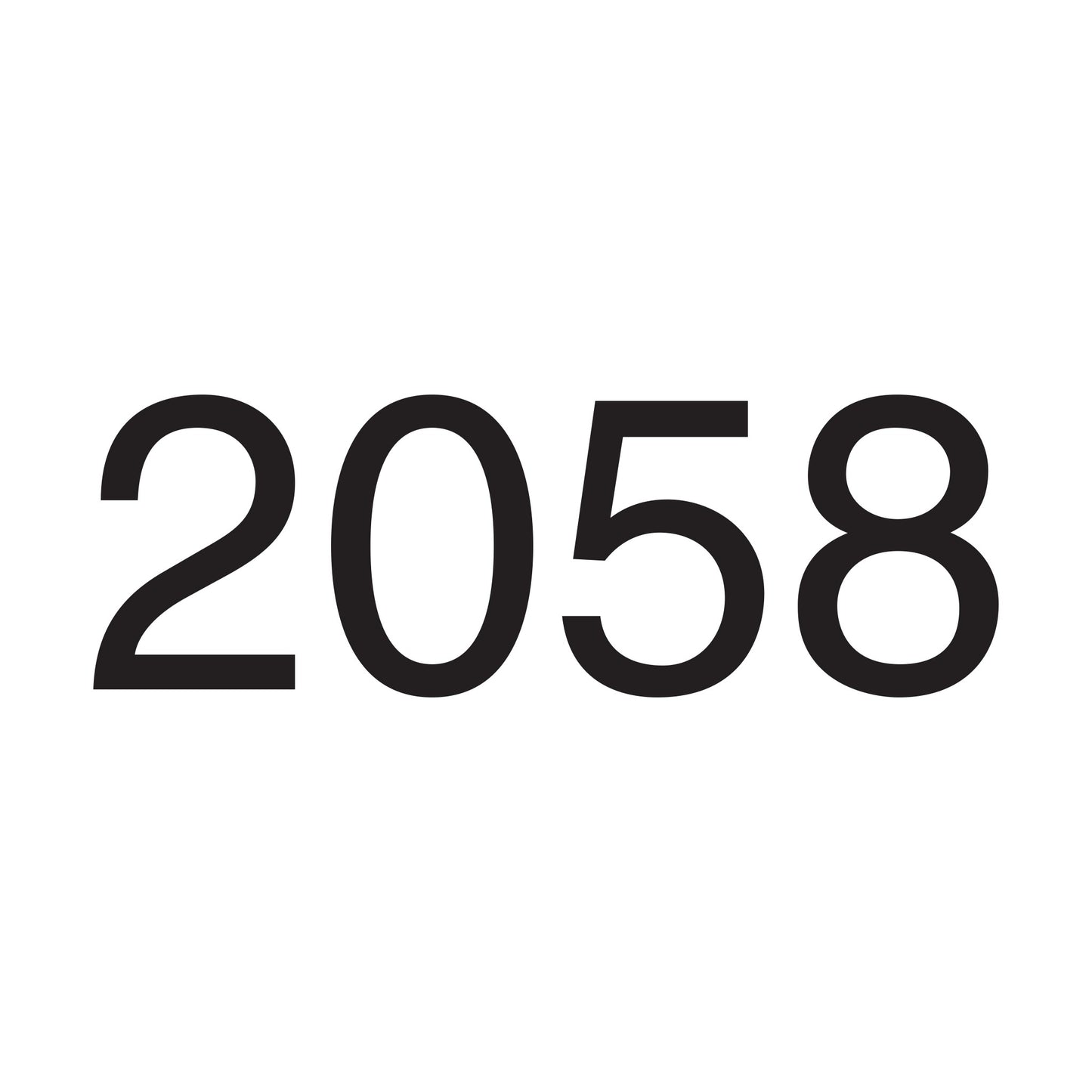 2058 Flat Cut Out Aluminum Metal Sign
