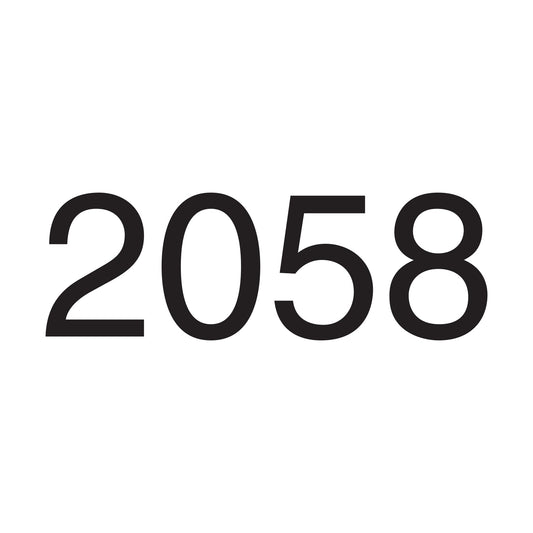 2058 Flat Cut Out Aluminum Metal Sign