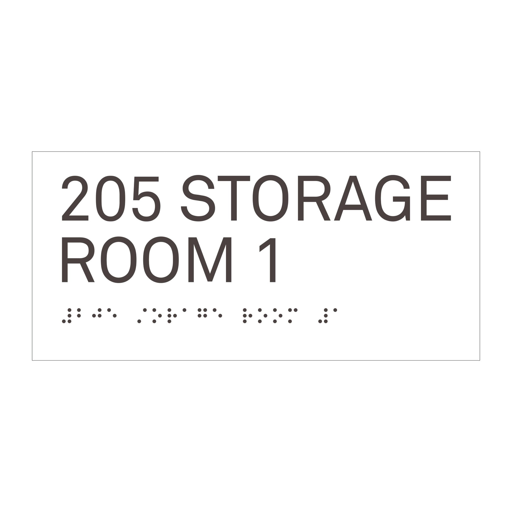 205 Storage Room1 Ada Sign