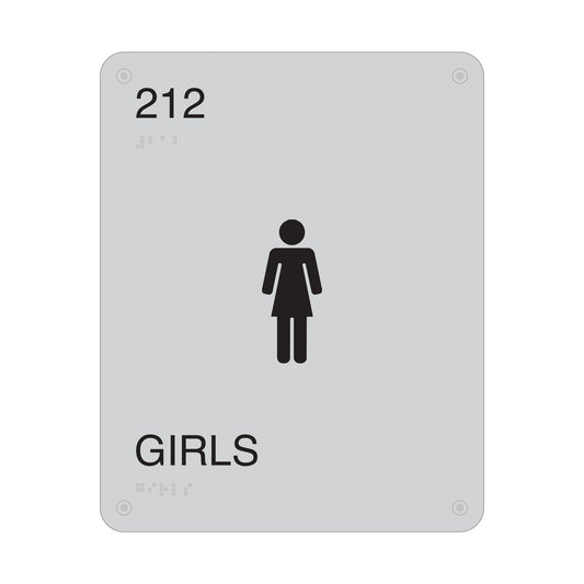 212 Girls Room Sign Aluminum Girl Sign