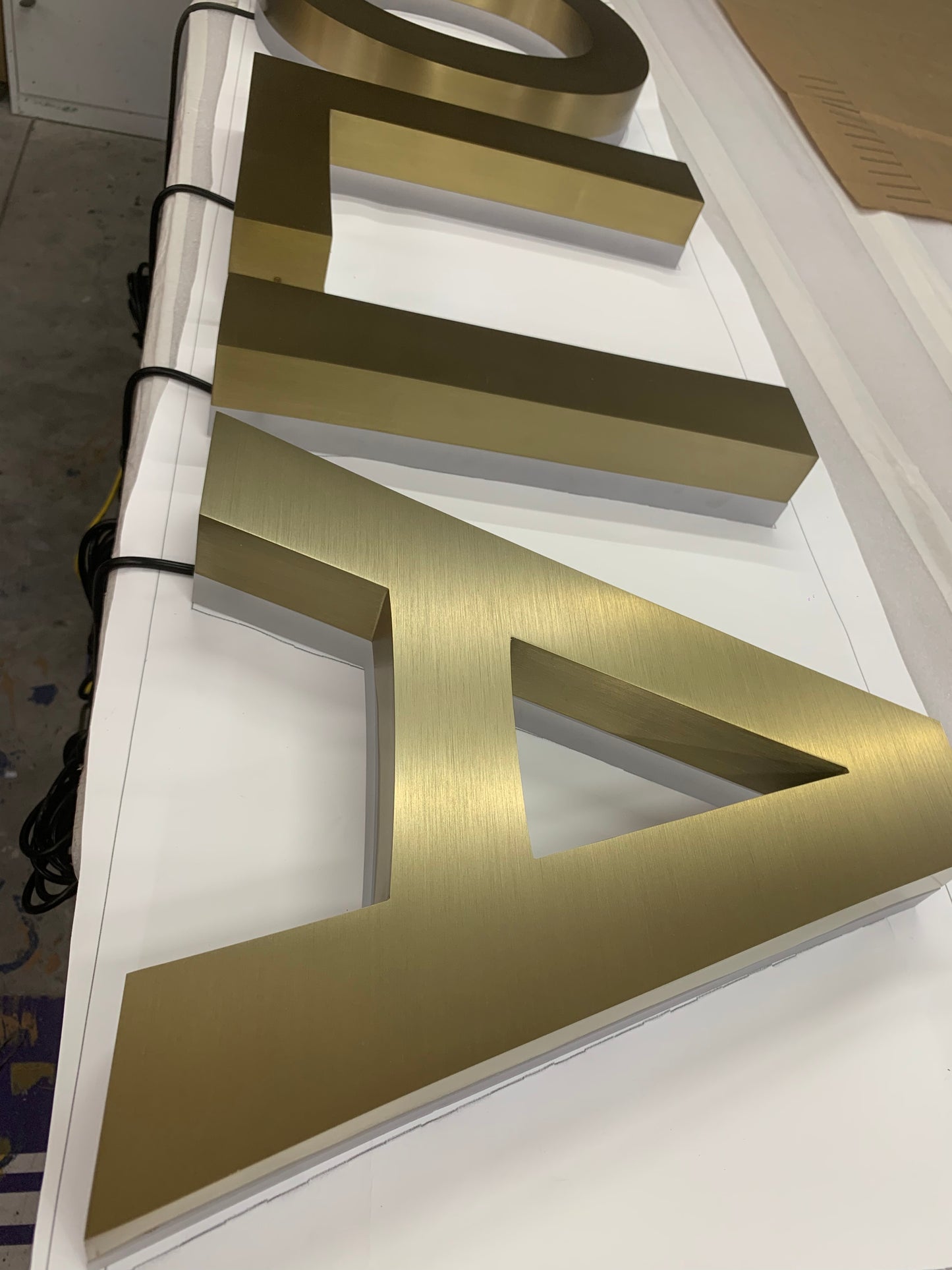 stainless steel FCO letters