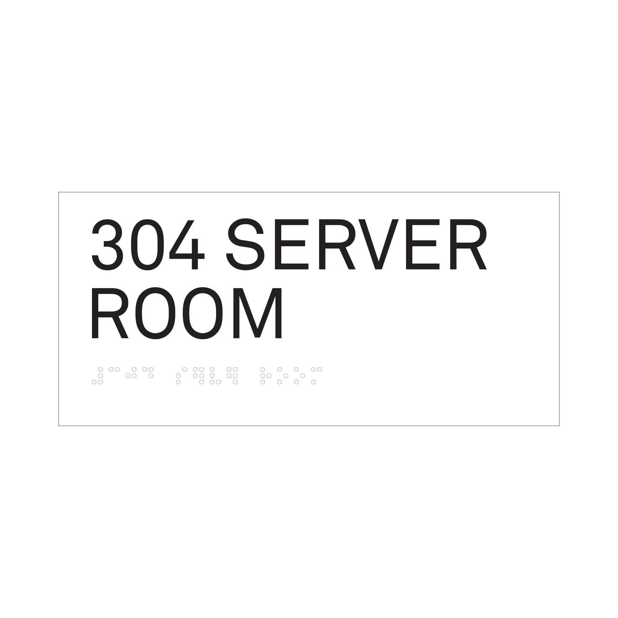304 Server Room With Ada Room Sign – Letter Signs In California