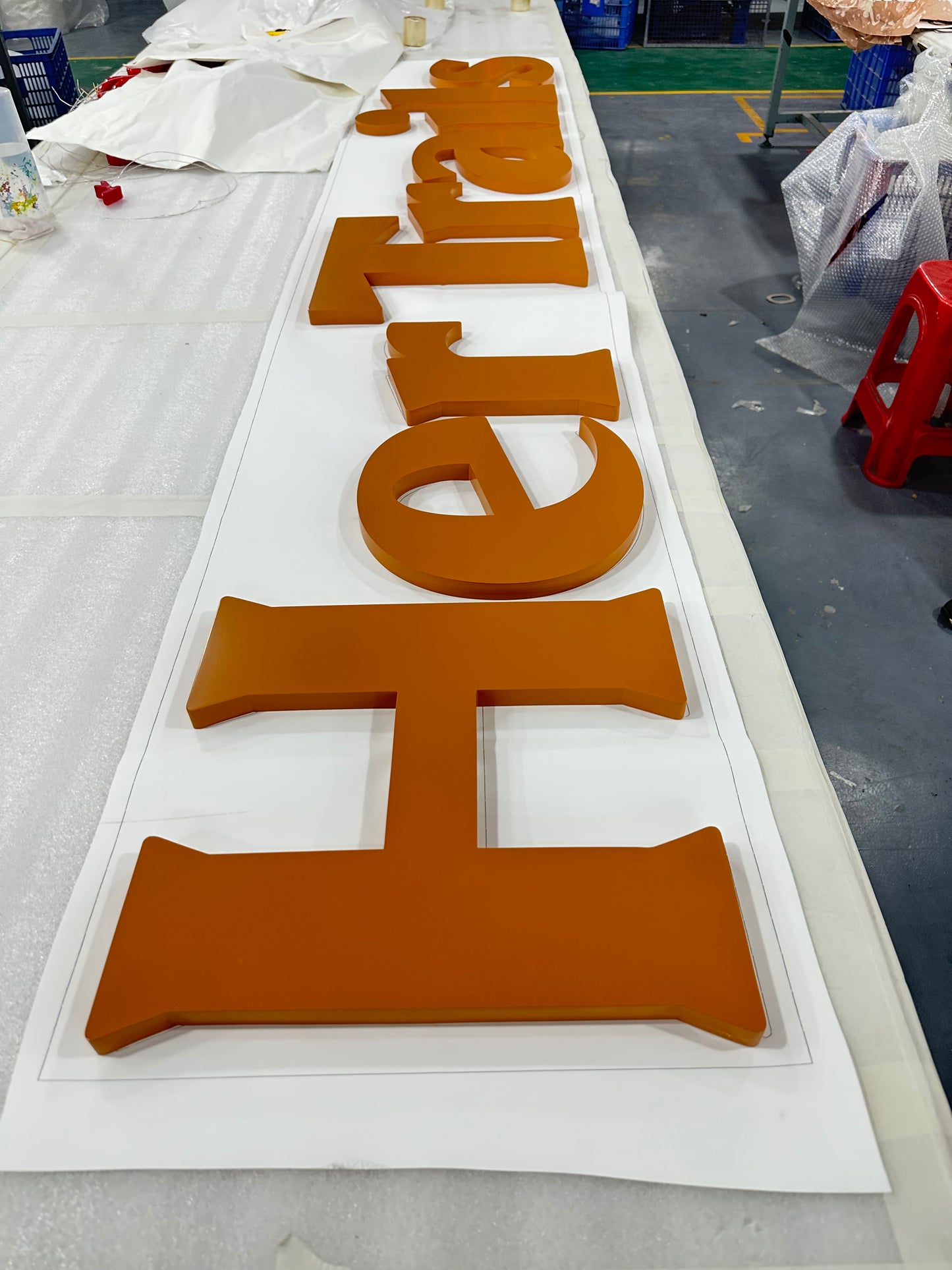 stainless steel FCO letters