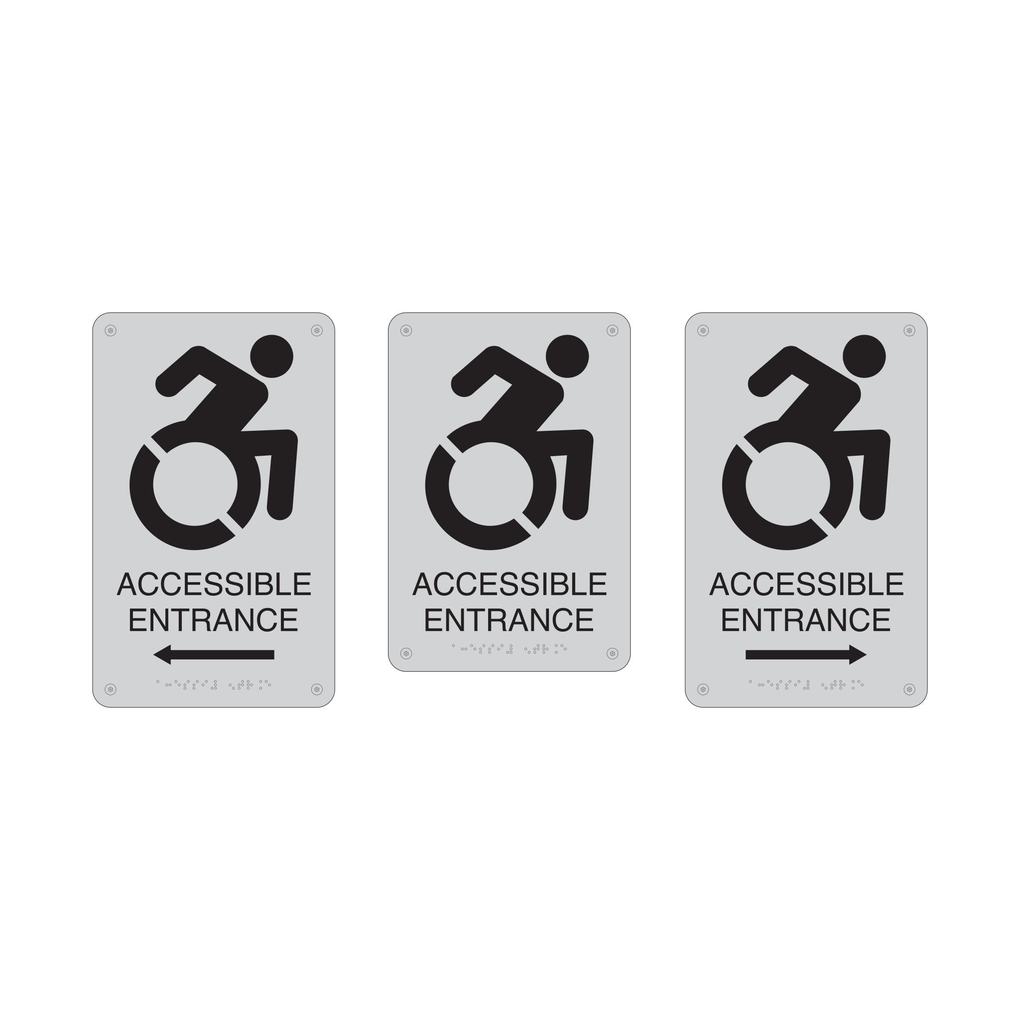 Accessible Entrance Left Right Wayfinding Sign – Letter Signs In California