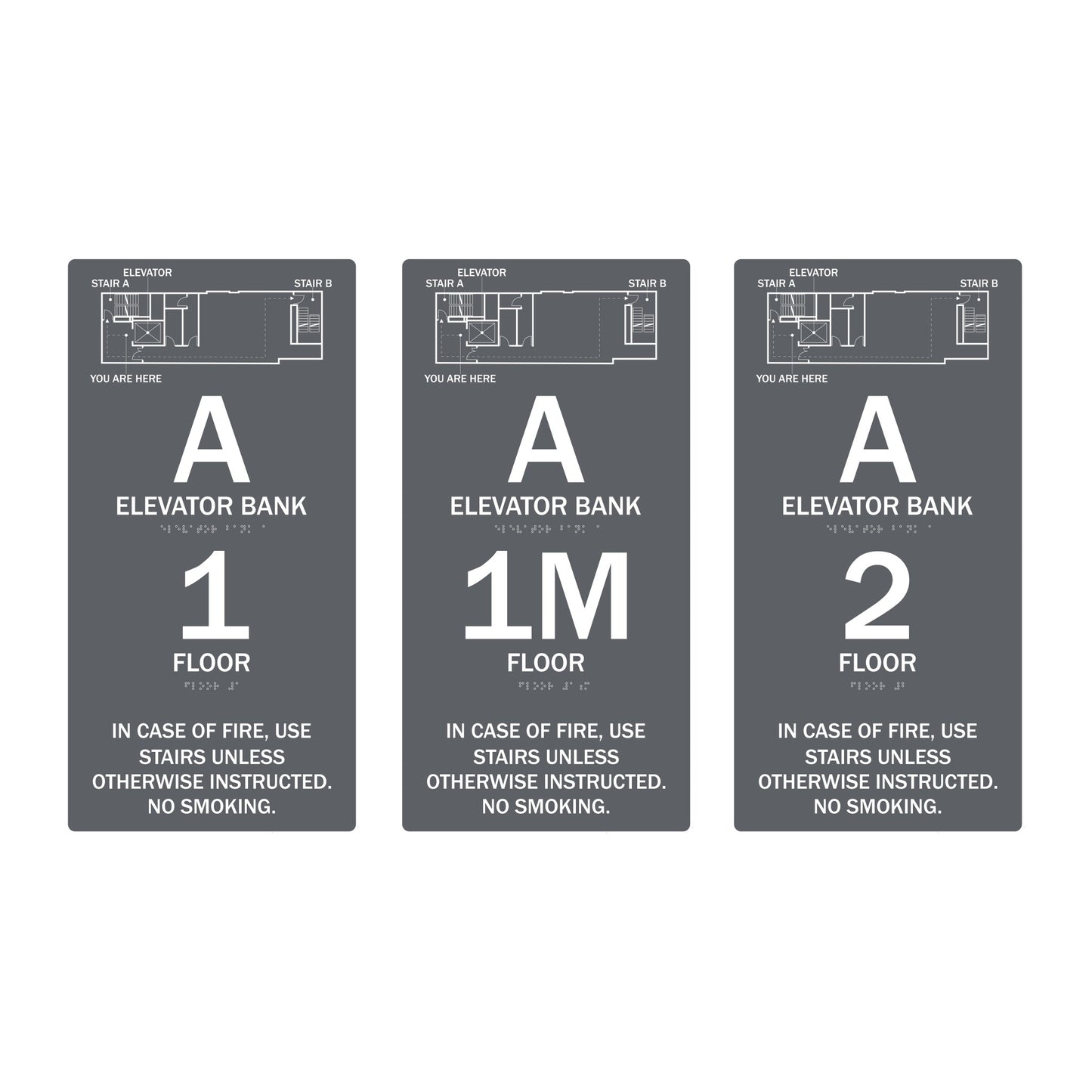 Acrylic Egress Map Elevator Sign
