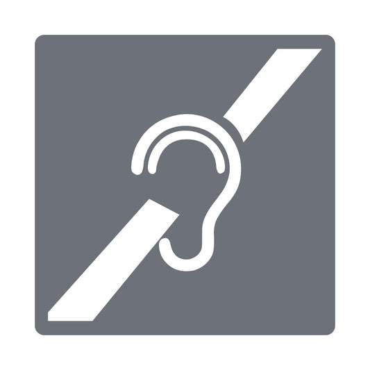 Acrylic Made Hear Earing Sign Square Acrylic Sign