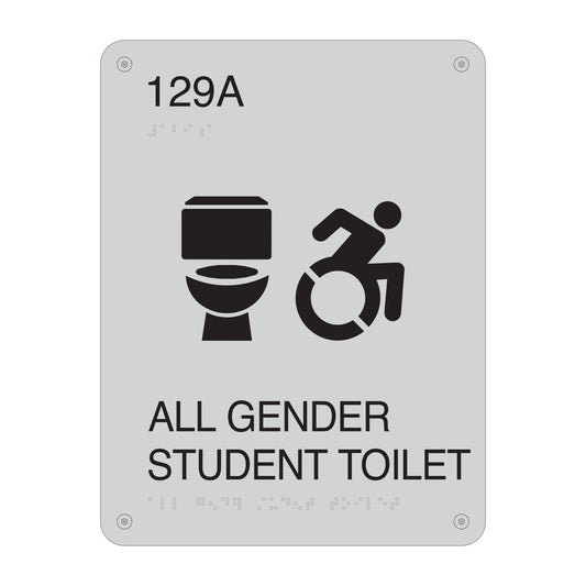 All Gender Student Toilet Sign 129a Ada Sign
