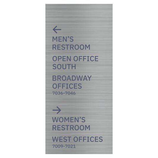 Aluminum Brushed Uv Printed Graphic And Copy Sign
