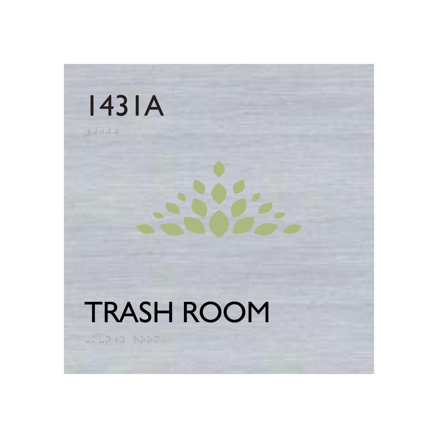 Aluminum Composite Panel Trash Room Sign
