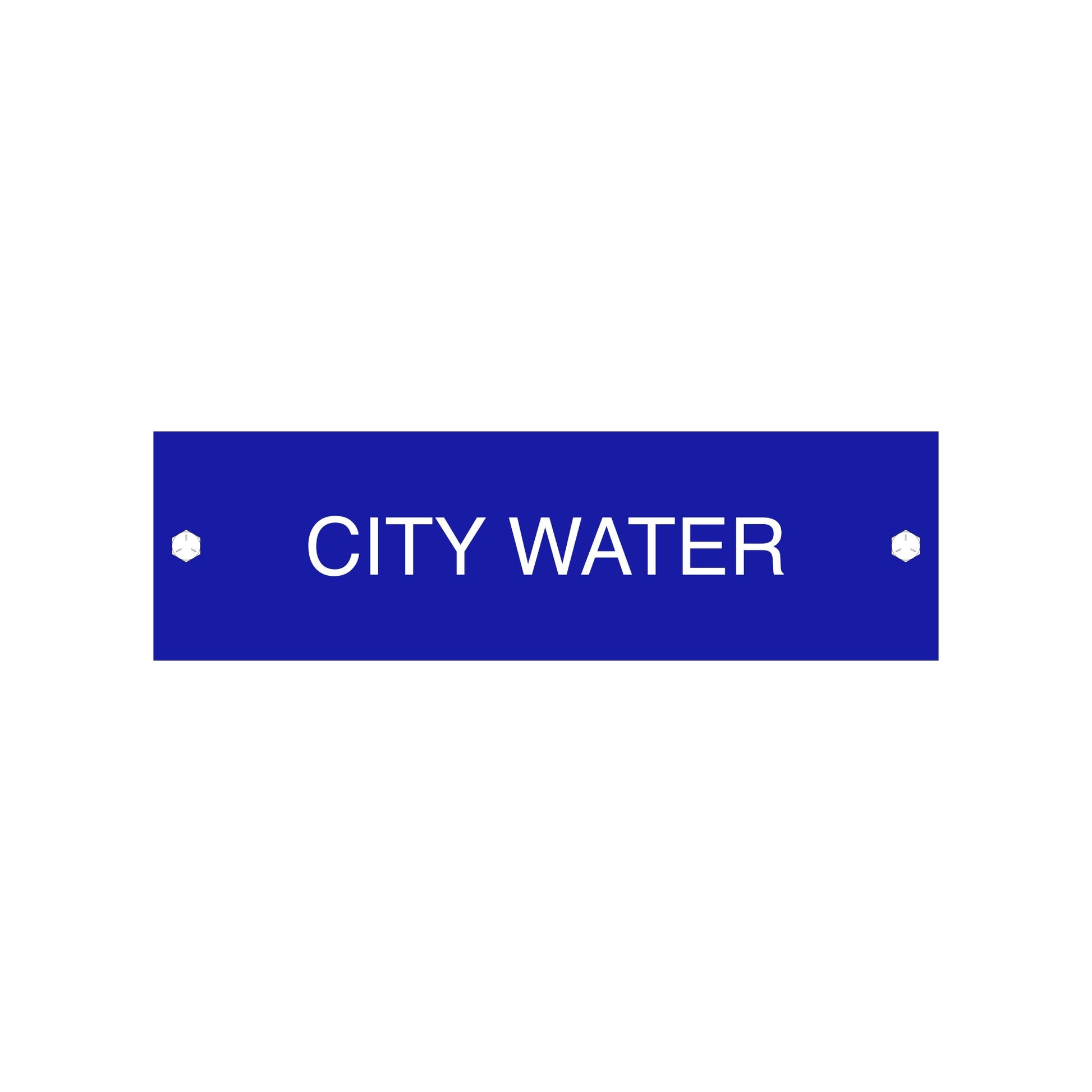 City Water Sign