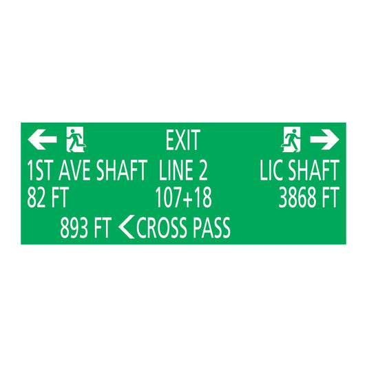 Cross Pass 1st Ave Shaft Sign