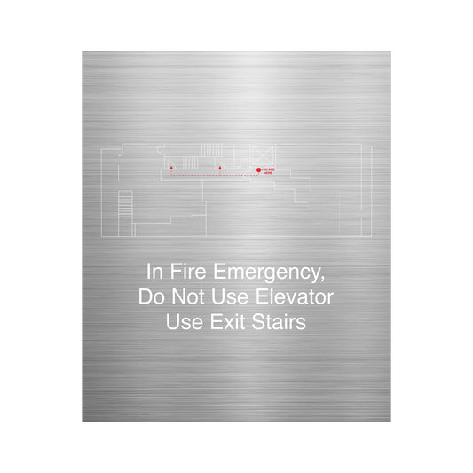 Egress Map In Fire Emergency Do Not Use Elevator Use Exit Stairs