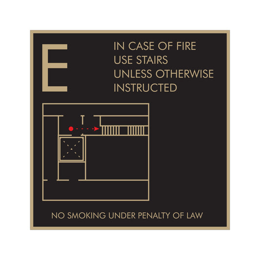 Egress Map Sign Fill Painting Black And Red