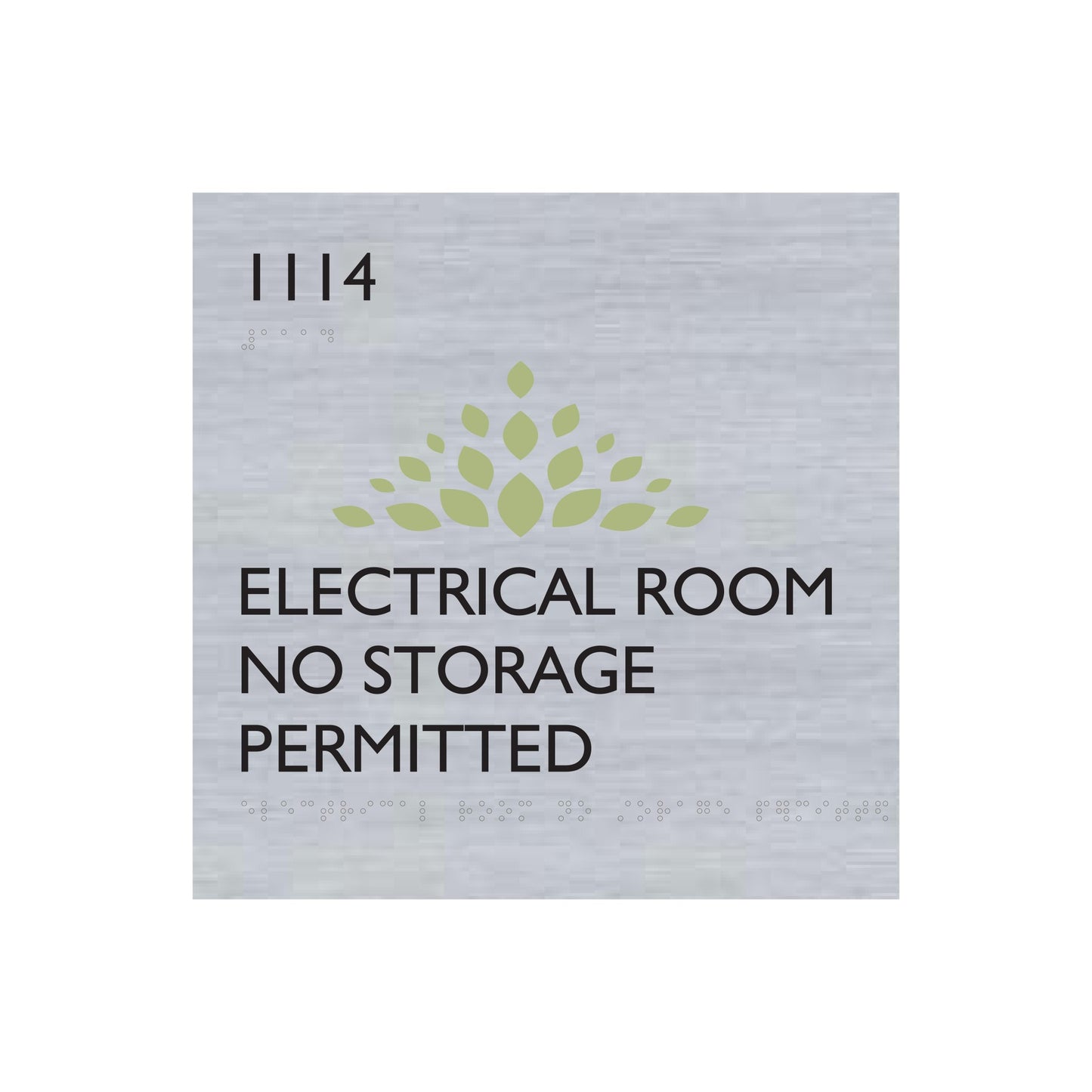 Electrical Room No Storage Permitted Acm Sign