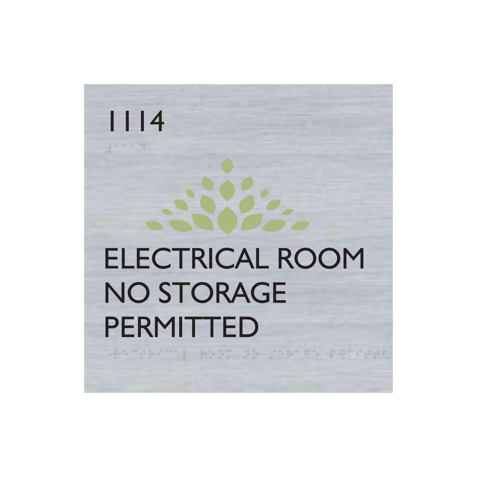 Electrical Room No Storage Permitted Acm Sign