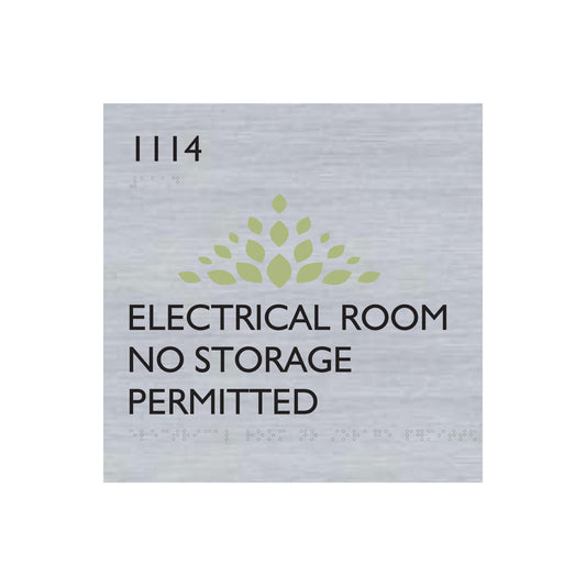 Electrical Room No Storage Permitted Acm Sign