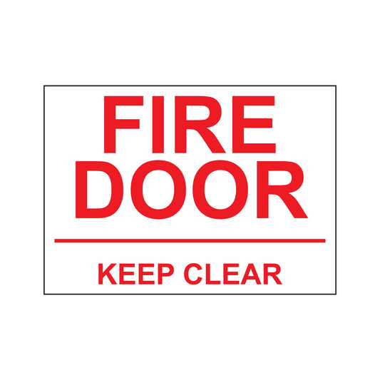 Fire Door Keep Clear Sign Aluminum Cnc Engraved Sign