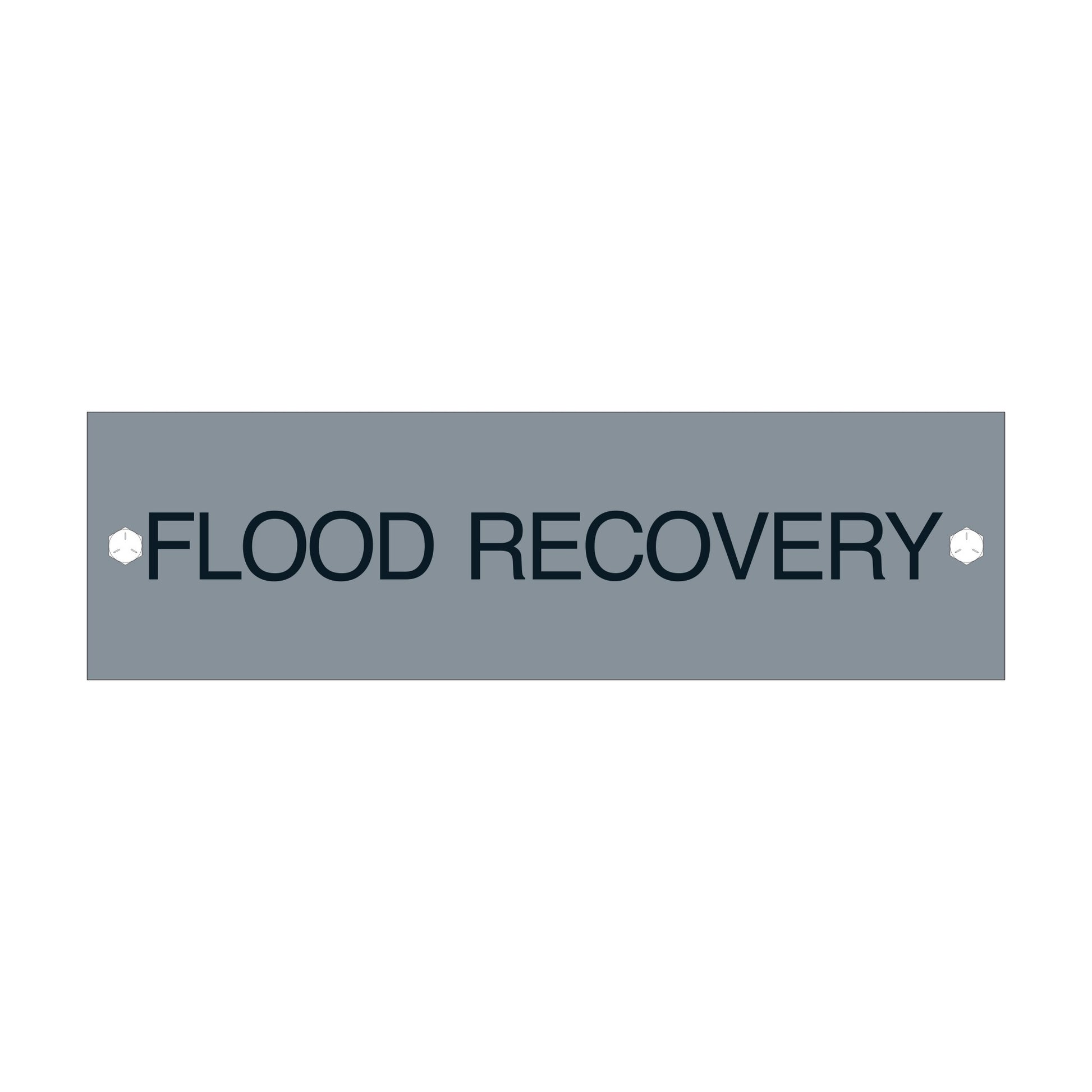 Flood Recovery Sign