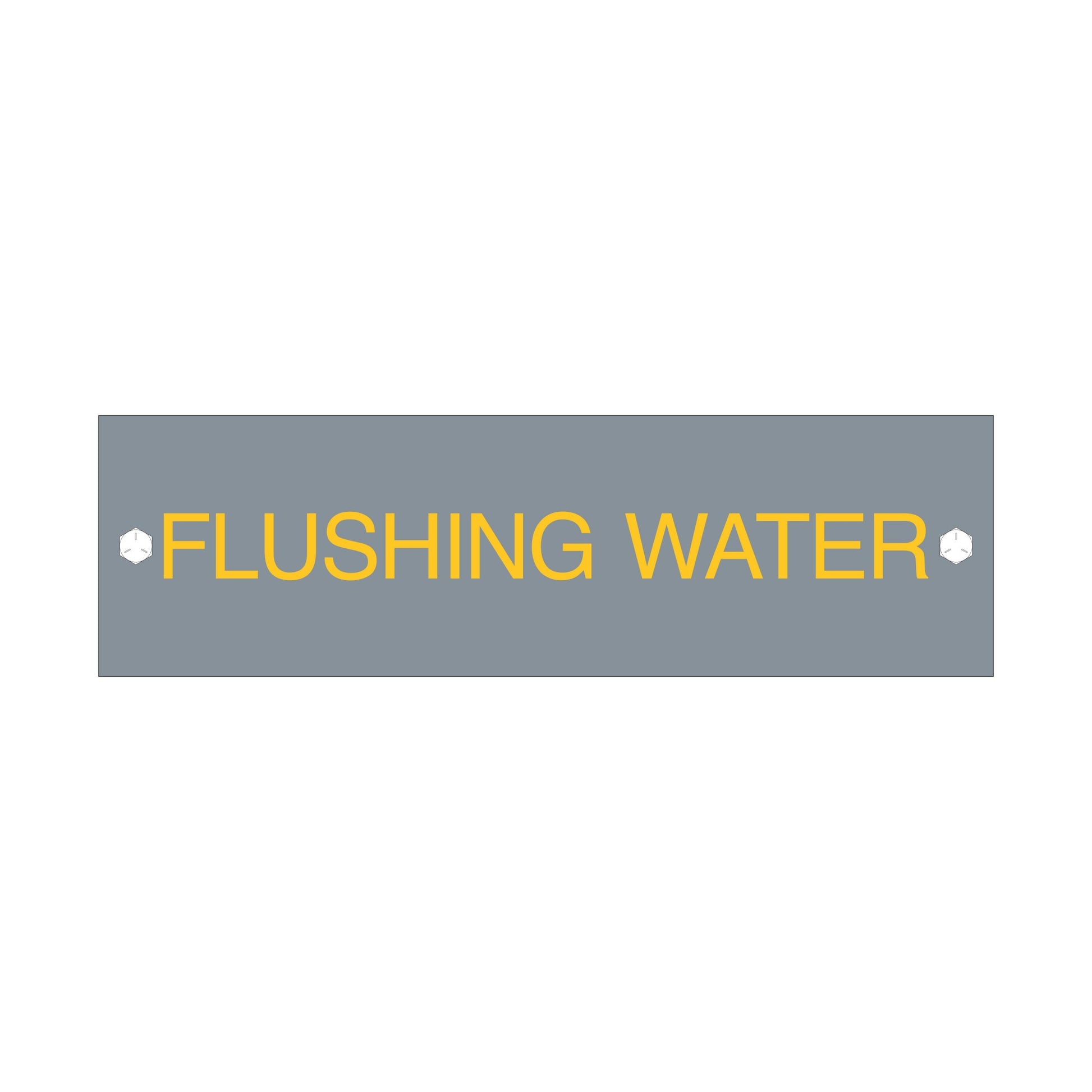 Flushing Water Sign