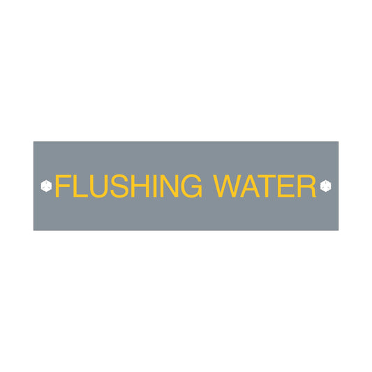 Flushing Water Sign